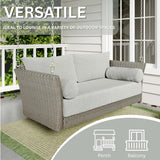 Outdoor Rattan Wicker Hanging Swing Chair with Cushion