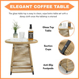 Outdoor Rope 3-Piece Patio Set