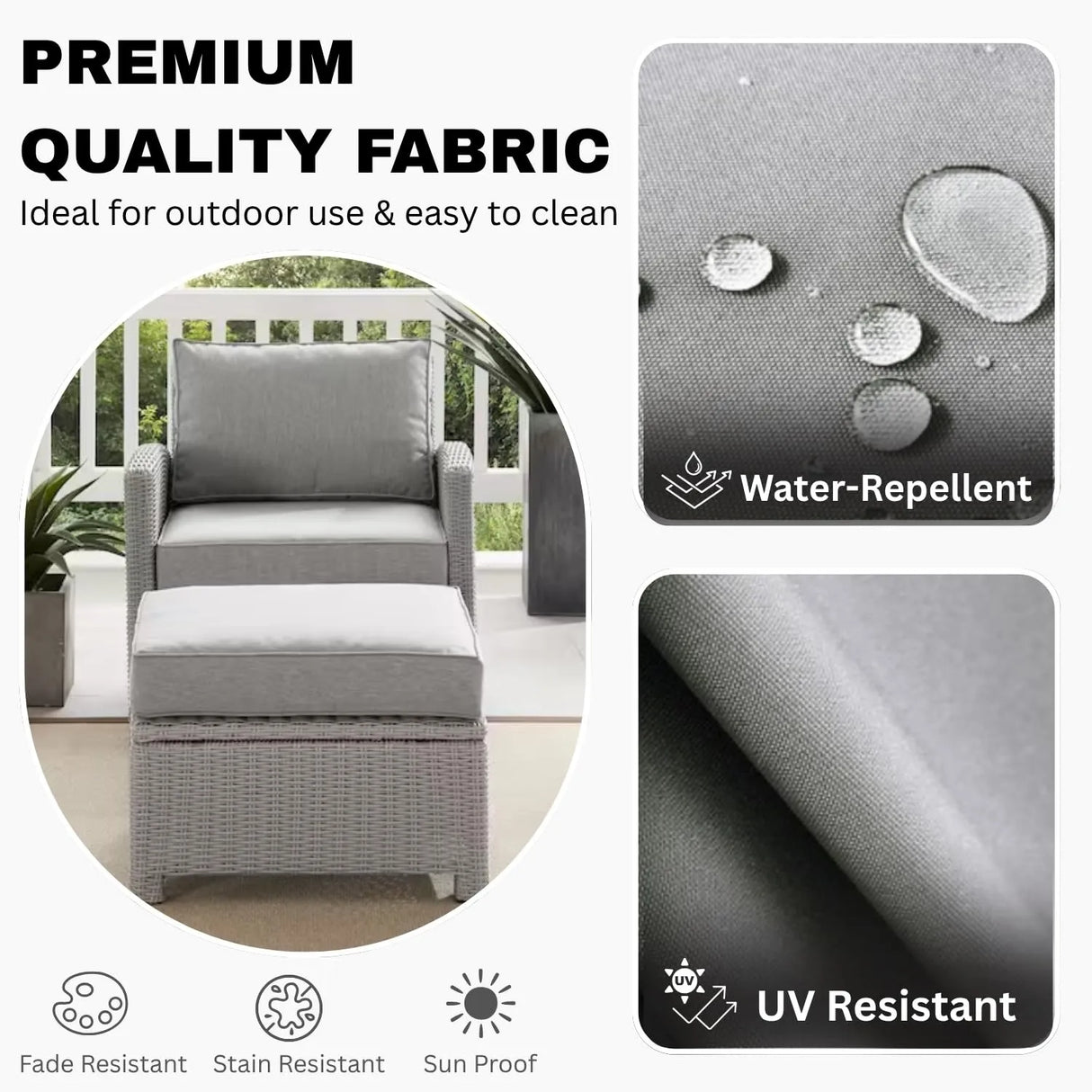 5 Pieces Patio Furniture Set