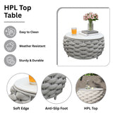 Bird’s Nest Shape 3-Piece Hand-Woven Rope Patio Set