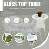 5-Piece Outdoor Rattan Wicker Patio Bistro Set