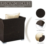 Outdoor All-Weather Wicker Single Seater Sofa