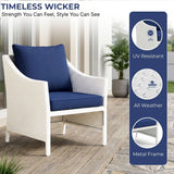 Outdoor Rattan Wicker 5 Piece Patio Sofa Set