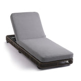 Outdoor Rope Lounger Set of 2 with Adjustable Backrest (Grey)