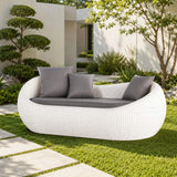 Outdoor Wicker 2 Seater Patio Garden Daybed