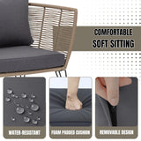 Outdoor Rope 1 Piece Patio Single Seater Sofa