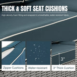 7 Piece Outdoor Wicker Conversation Furniture Set