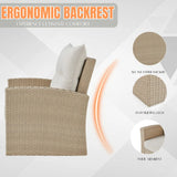 Outdoor Rattan Wicker 4-Piece Patio Sofa Set