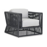 2-Piece Outdoor Rope Sofa Chairs (Grey & Off-White)