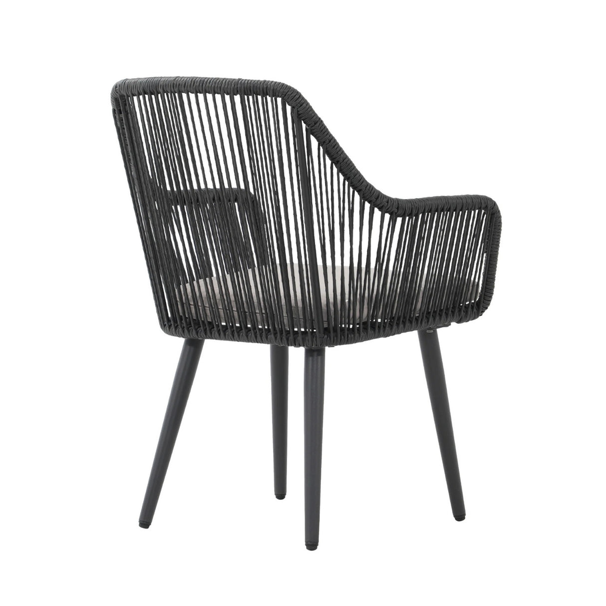 2-Piece Outdoor Rope Patio Dining Chairs