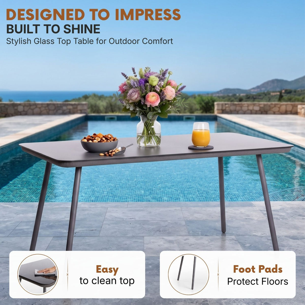 Outdoor Rope 5-Piece Patio Dining Set