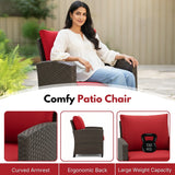 3-Piece Outdoor Rattan Wicker Patio Set