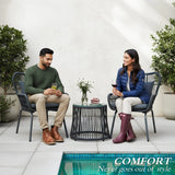 Outdoor Patio Garden 3 Piece All Weather Resistant Furniture Set
