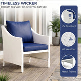 Outdoor Rattan Wicker 5 Piece Patio Sofa Set