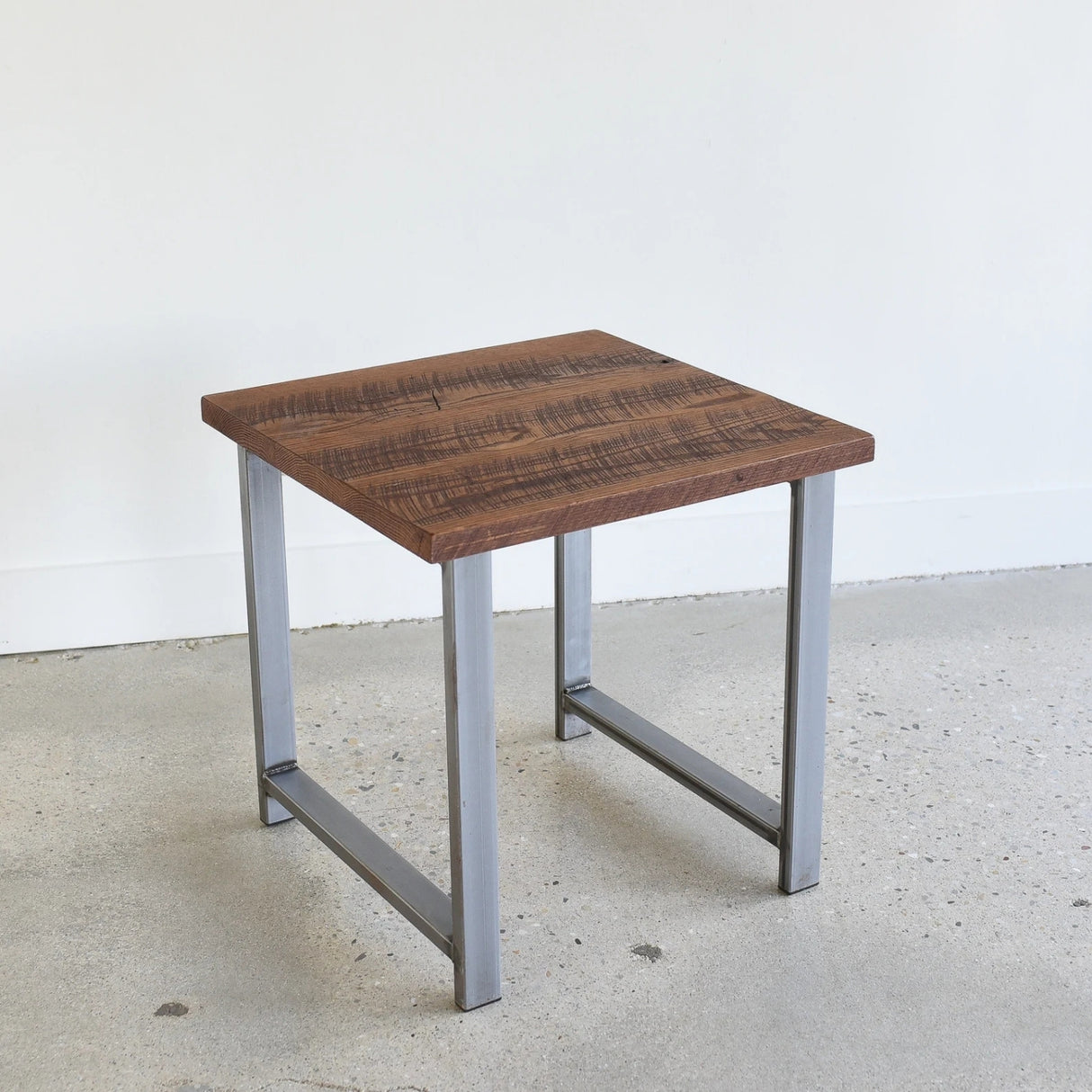 Modern Sheesham Wood Top End Table