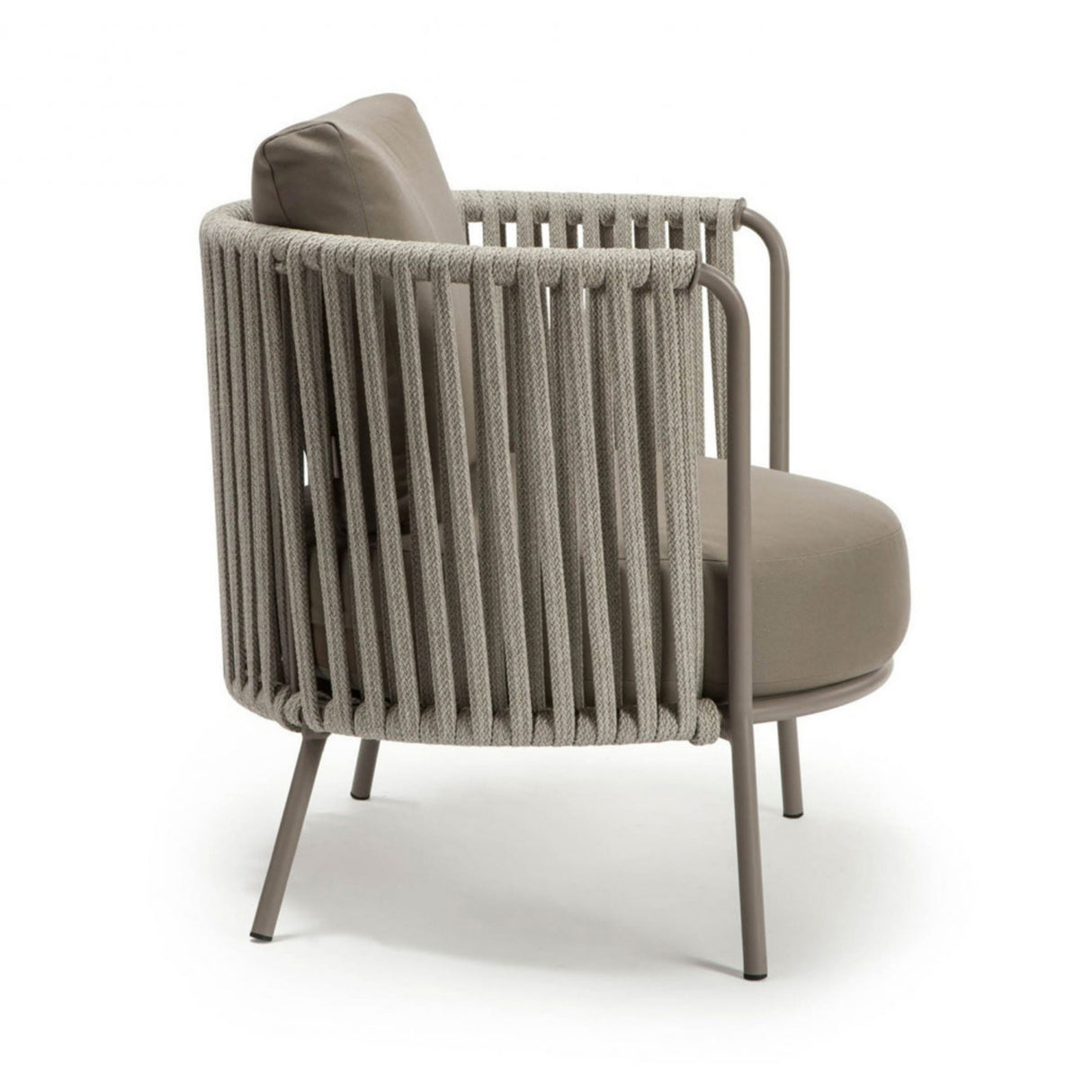 2-Piece Outdoor Rope Sofa Chairs (Grey)