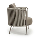 2-Piece Outdoor Rope Sofa Chairs (Grey)