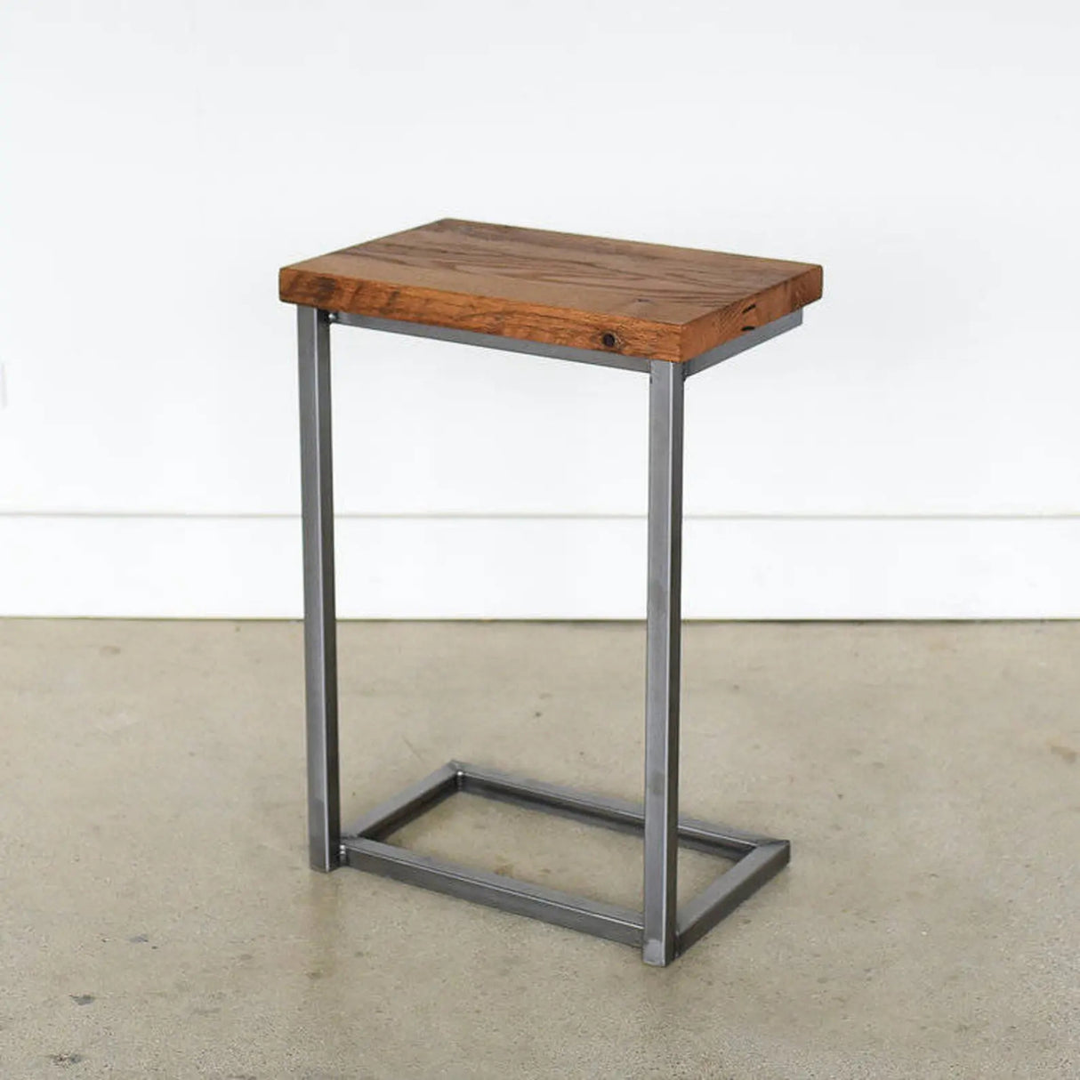 Solid Sheesham Wood C-Shape Corner Side Small End Table