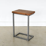 Solid Sheesham Wood C-Shape Corner Side Small End Table