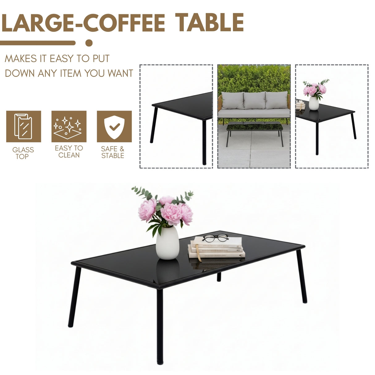 5-Seater Outdoor All-Weather Rope Sofa Set