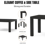 All Weather Outdoor Wicker Garden L-Shape Sectional Conversation Set