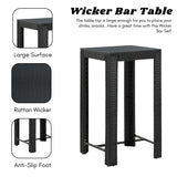 5-Piece Outdoor Rattan Wicker Bar Set