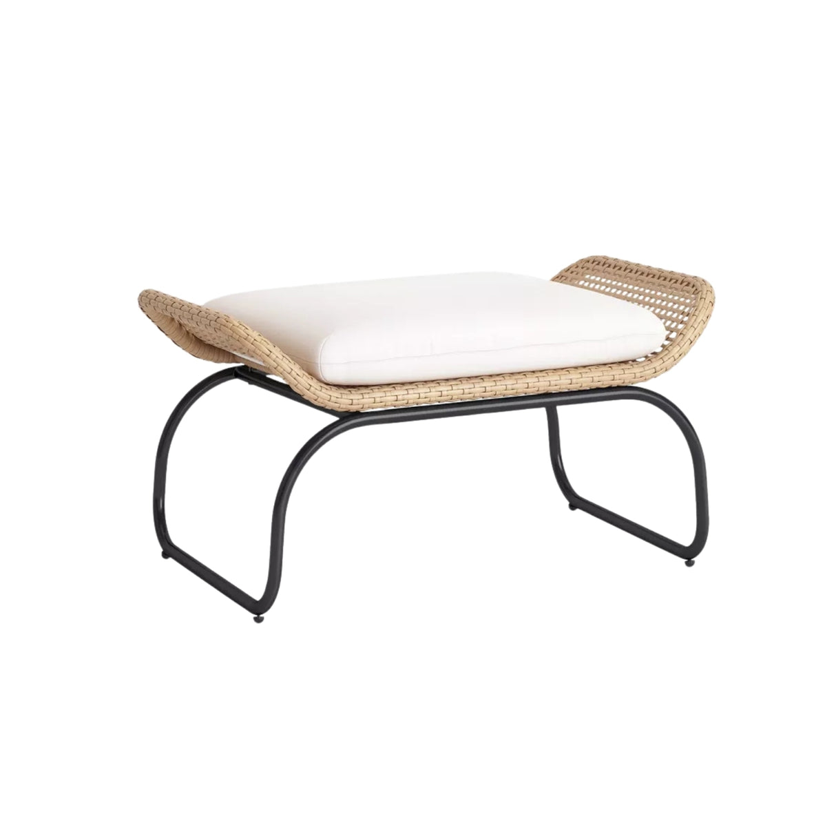 Outdoor Wicker 4-Piece Patio Set With Footrest