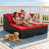 Outdoor Patio Double Seater Daybed For Garden, Poolside
