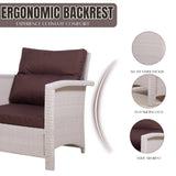 Outdoor All-Weather Wicker Single Seater Sofa