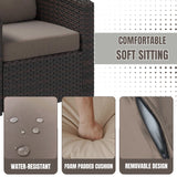 1-Piece Outdoor Wicker Single Seater Sofa