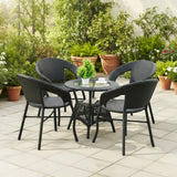 5-Piece Outdoor Rattan Wicker Patio Bistro Set