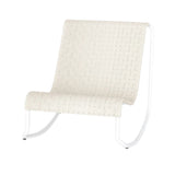 Outdoor Rope Patio Conversation Set with 2 Lounge Chairs & Round Center Table