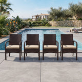 4-Piece Outdoor Rattan Wicker Patio Dining Chairs