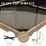 11-Piece Outdoor Rattan Wicker Dinning Set