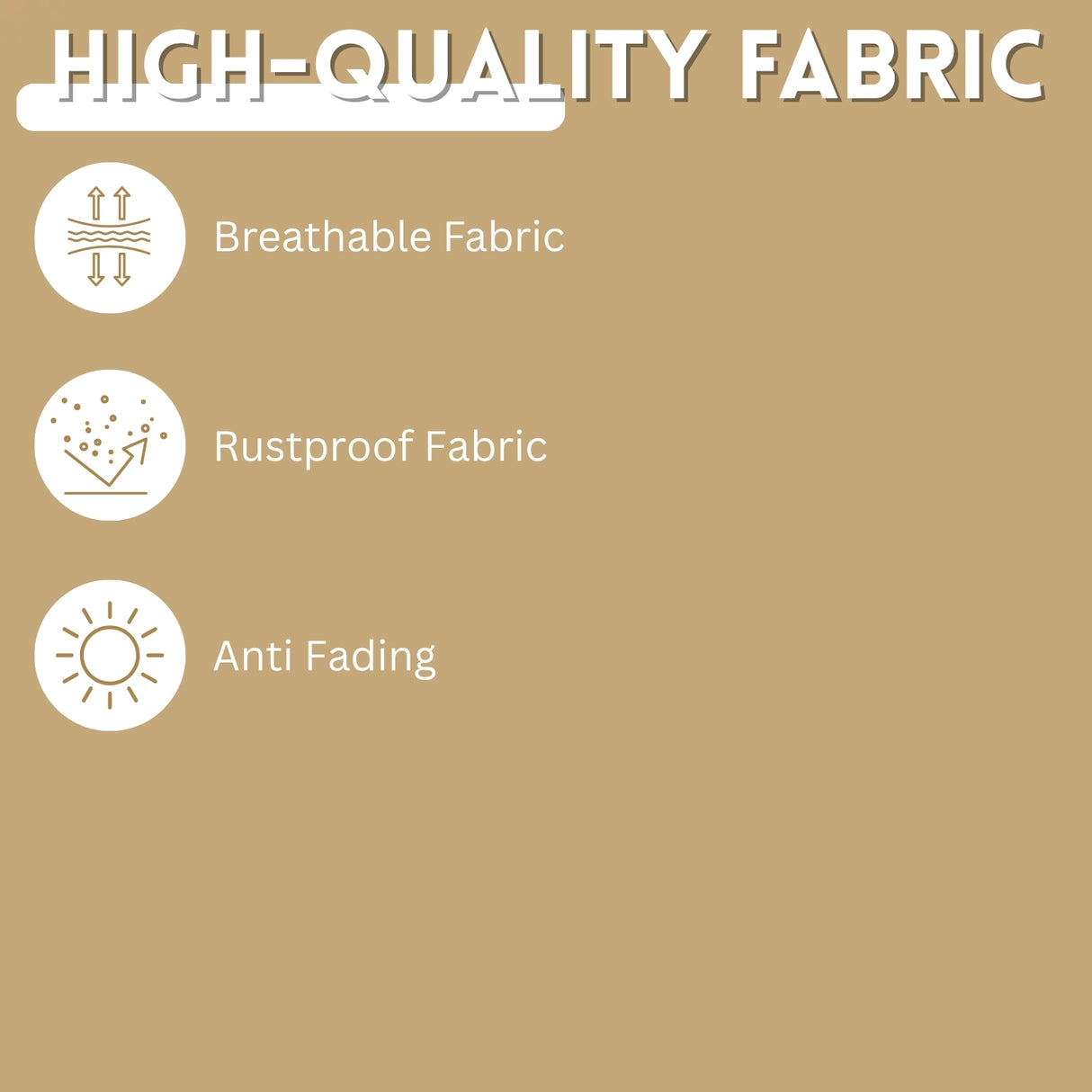 9ft Beige Color Outdoor Patio Umbrella with Centre Pole