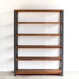 6-Tier Sheesham Wood Top Book Shelf