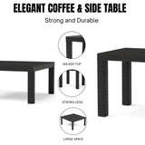 All Weather Outdoor Wicker Garden L-Shape Sectional Conversation Set
