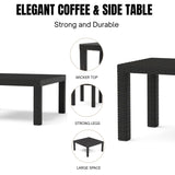 All Weather Outdoor Wicker Garden L-Shape Sectional Conversation Set