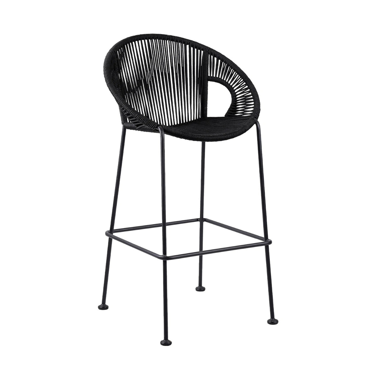 2-Piece Outdoor Rope Bar Chairs – Stylish Comfort Built to Last