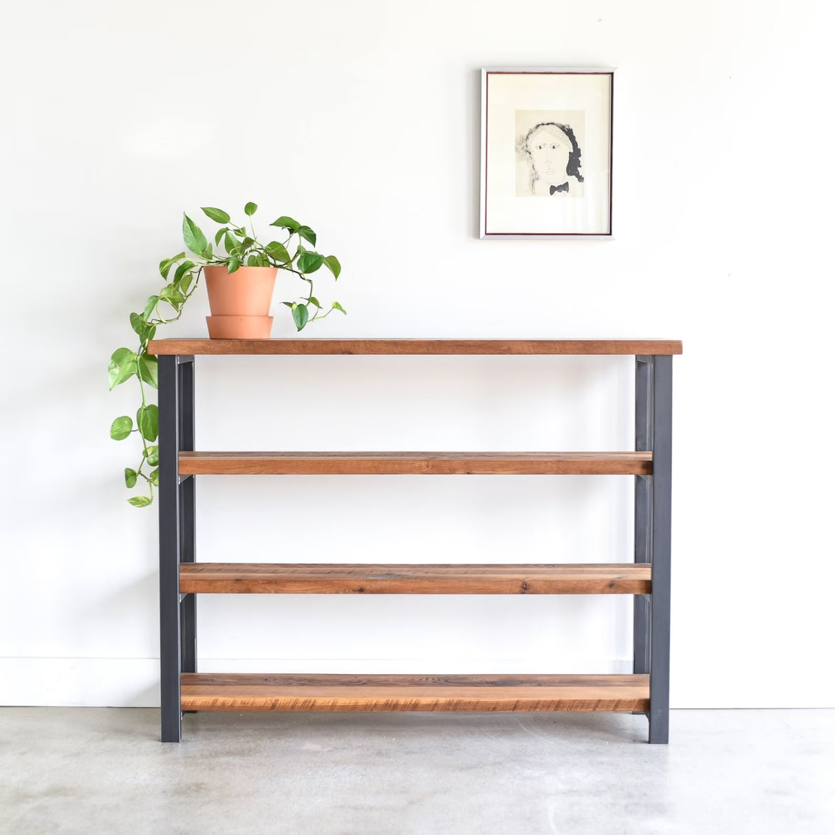 4-Tier Sheesham Wood Top Book Shelf