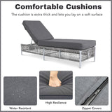 Outdoor Rope Lounge Chairs Set of 2 with Thick Cushions