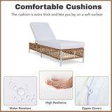 Outdoor Rope Lounge Chairs Set of 2 with Thick Cushions