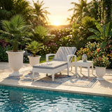 Outdoor Rattan Wicker Urn Planter Set of 3 (White)