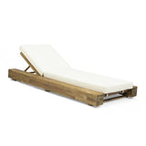 Premium Outdoor Teak Wooden Lounger Set with Cushions