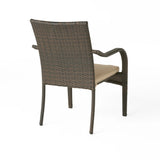 4-Piece Outdoor Rattan Wicker Patio Dining Chairs