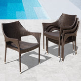 Outdoor Rattan Wicker Patio Dining Chairs