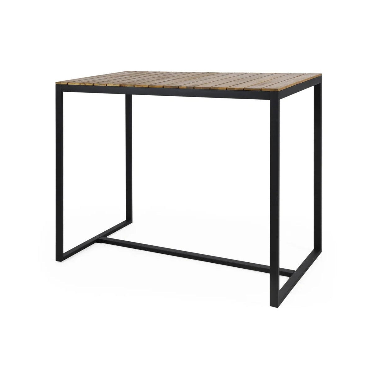 Outdoor Bar Table With Wooden Top