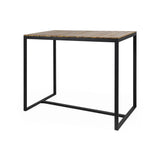 Outdoor Bar Table With Wooden Top