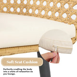 2-Piece Outdoor Rattan Wicker Patio Dining Chairs