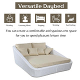 Patio Rattan & Wicker Double Conversation Daybed